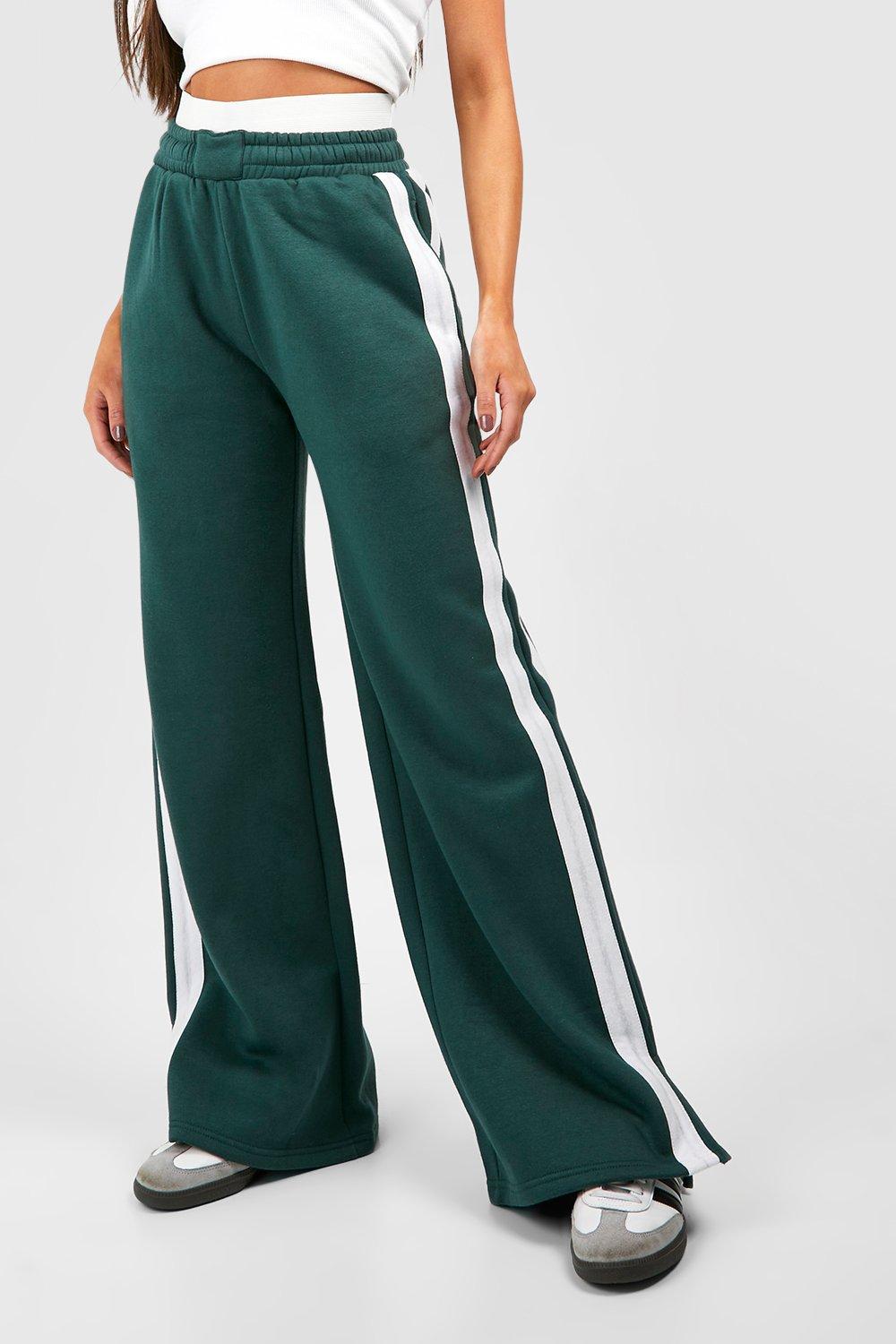 Women's sweatpants with stripe on online side